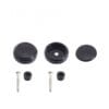 Jass Performance Vintage Style Door Pull Caps (set of 2) Silver/Black