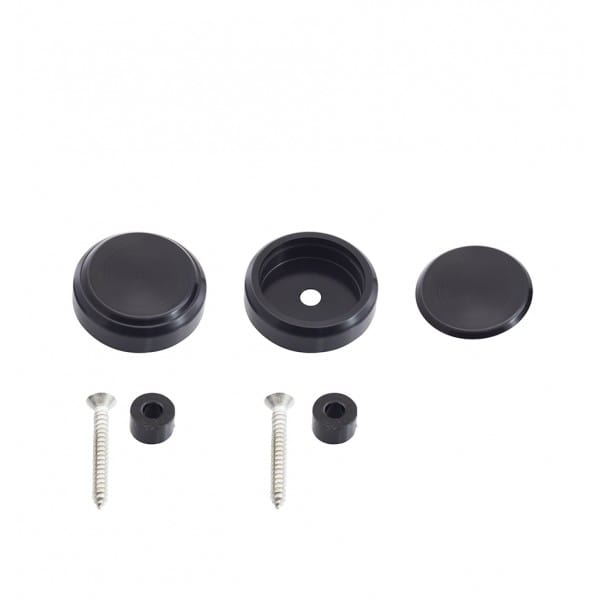 Jass Performance Vintage Style Door Pull Caps (set of 2) Silver/Black