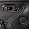 Door Pulls, Real Leather Stitched Design Door Pulls, Real Leather Stitched Design