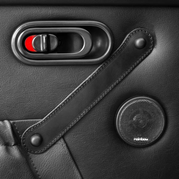 Door Pulls, Real Leather Stitched Design Door Pulls, Real Leather Stitched Design