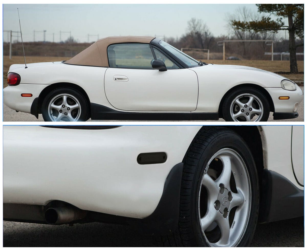 CrabonMiata LED 4-Pieces Set Side Marker Lights (Smoked design) For NA & NB