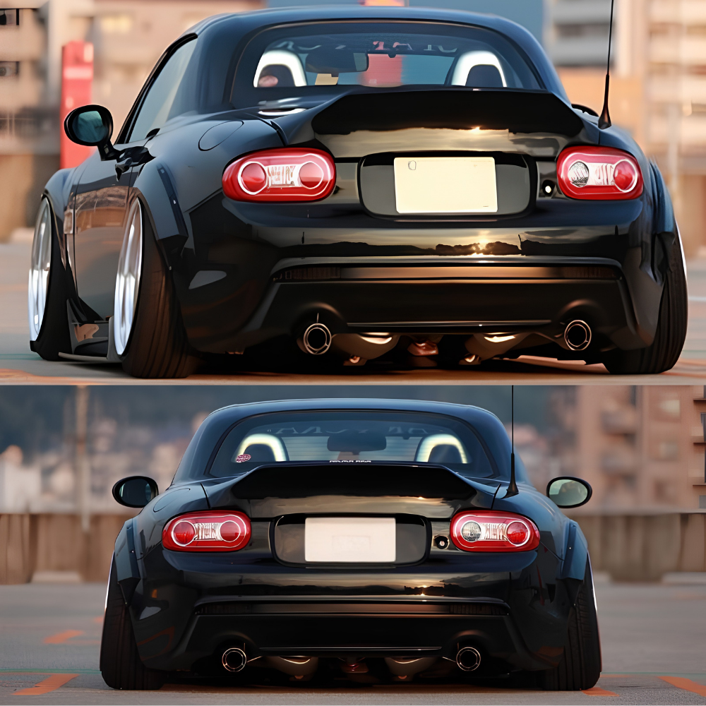 Premium Ducktail Spoiler for Mazda Miata MX-5 NC Soft Top Premium Ducktail Spoiler for Mazda Miata MX-5 NC Soft Top