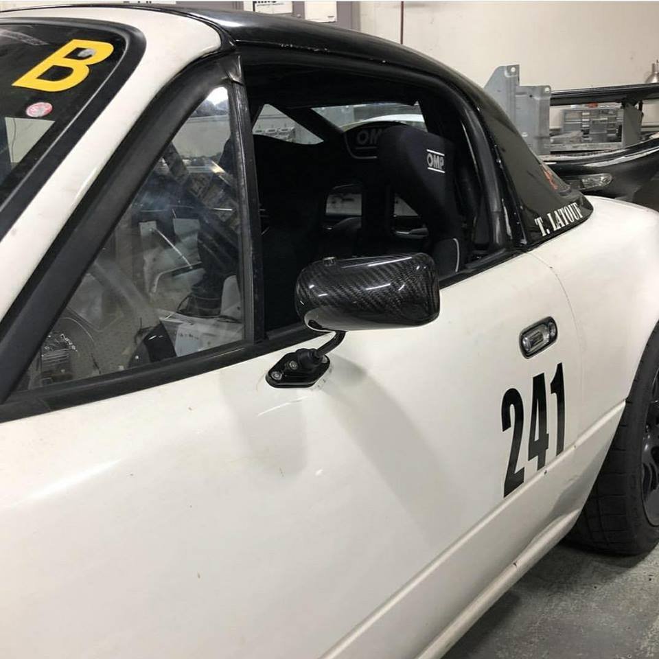 R Theory Motorsports NA & NB/NBFL MX-5 Miata Carbon Fiber Mirror Kit R Theory Motorsports NA & NB/NBFL MX-5 Miata Carbon Fiber Mirror Kit