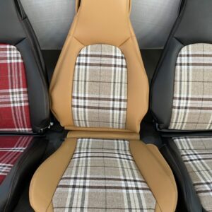 CarbonMiata Vintage Racing Tartan Plaid Seat Covers For Miata NB & NBFL