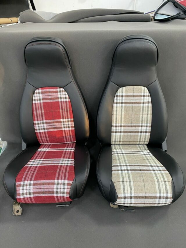 CrabonMiata Vintage Racing Tartan Seat Covers For Miata NA/Mk1