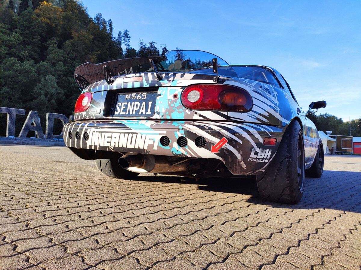 DCN Performance Tinted Acrylic Ducktail Spoiler – Aggressive for NA