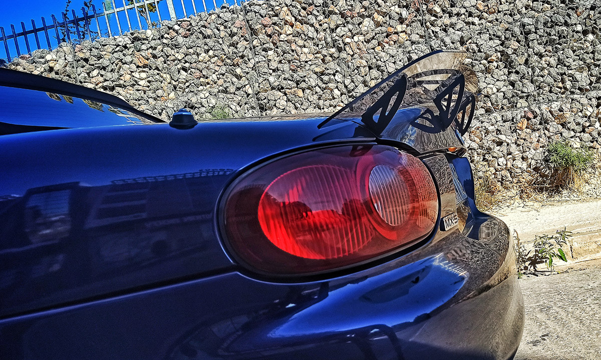 DCN Performance Tinted Acrylic Ducktail Spoiler for NB & NBFL