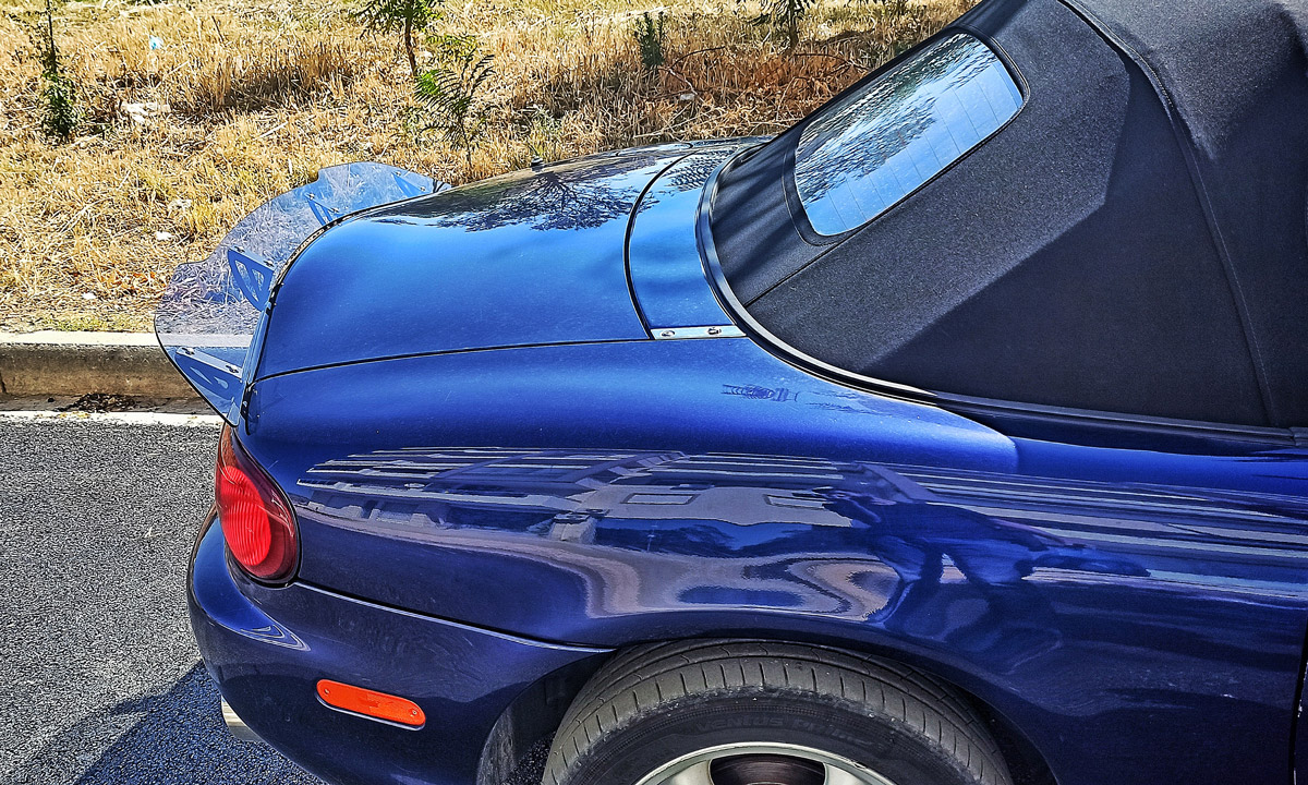 DCN Performance Tinted Acrylic Ducktail Spoiler for NB & NBFL