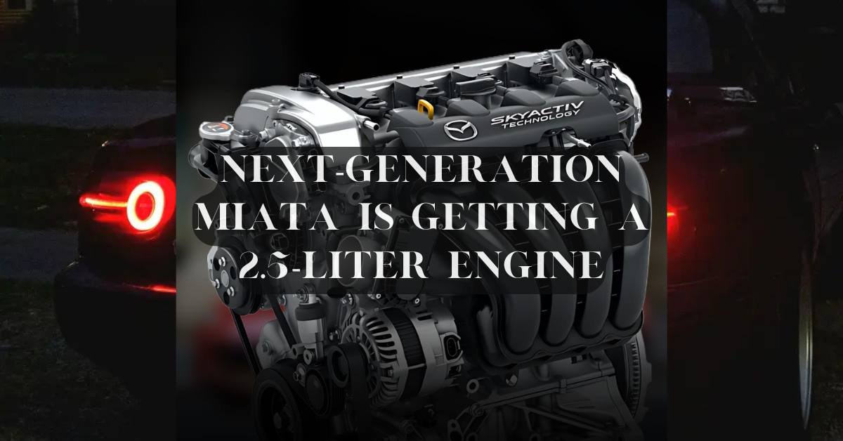 Next-gen Miata engine concept, SkyActiv-Z 2.5 L NA engine for future MX-5